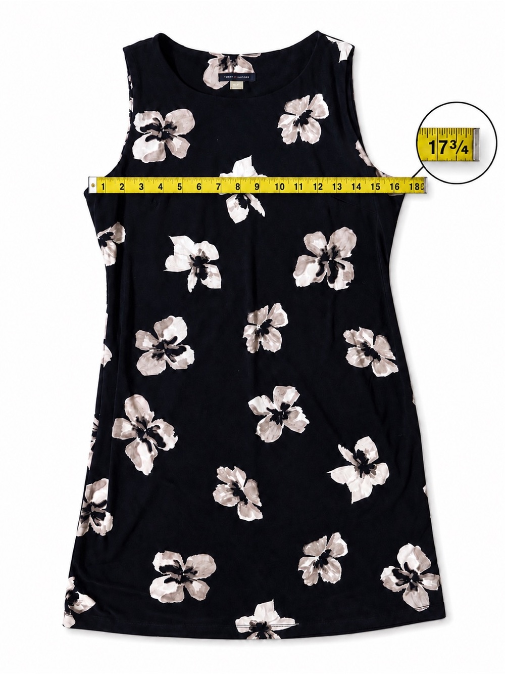 Tommy Hilfiger Size 10P Navy Floral Shift Dress - - Picture 5 of 6